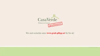 Website Screenshot: CASA VERDE - :: CASA VERDE - Wohnen im Grünnen - Date: 2023-06-22 12:13:18