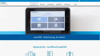 Website Screenshot: CASE Softwaretechnik GmbH - Start: Zeiterfassung, Projekterfassung, Leistungserfassung, Zutrittskontrolle - caseTIME, caseACCESS - Date: 2023-06-14 10:37:46