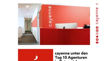 Website Screenshot: CAYENNE Wien - Startseite - Cayenne - Date: 2023-06-22 12:13:18