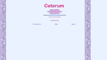 Website Screenshot: Ceterum Werbung Marketing Web-Design - Ceterum - Werbung Marketing Web-Design - Date: 2023-06-22 15:00:13
