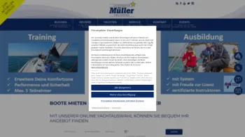 Website Screenshot: Elfriede Müller Yachtcharter Attersee einfach chartern - ? Yachtcharter Müller ? Boote mieten schnell und einfach - Date: 2023-06-15 16:02:34