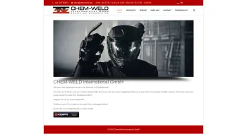 Website Screenshot: Chem-Weld International GmbH Schweiß Werkstoffe - Start - Date: 2023-06-22 12:13:18