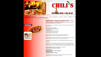 Website Screenshot: Chili's Kebap & Pizzeria Hall in Tirol - Pizza Hall in Tirol - Pizza und Kebap in Hall in Tirol - Chili's Kebap und Pizza Hall - Date: 2023-06-14 10:39:15