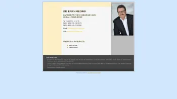 Website Screenshot: Dr. Erich Georgi Facharzt für Chirurgie und Unfallchirurgie - DR. ERICH GEORGI - Date: 2023-06-14 10:37:07