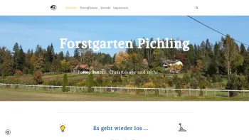 Website Screenshot: www.christbaum.at Forstgarten Pichling - FORSTGARTEN PICHLING - FORSTPFLANZEN, CHRISTBÄUME, NATURVERMITTLUNG - Startseite Forstgarten Pichling - Date: 2023-06-22 12:13:18