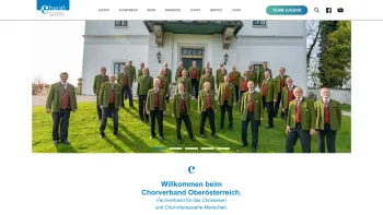 Website Screenshot: Chorverband Oberösterreich - Startseite | Chorverband Oberösterreich - Date: 2023-06-22 15:10:44
