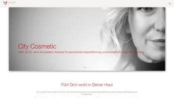 Website Screenshot: City Cosmetic by Sabine Keller Skin Transformation - Startseite - City Cosmetic - Date: 2023-06-22 15:11:09