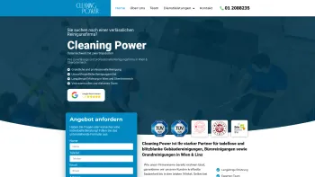 Website Screenshot: CLEANING POWER - Reinigungsfirma Wien Reinigungsunternehmen Cleaning-Power - Date: 2023-06-22 12:13:18