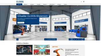 Website Screenshot: Carl Cloos Schweisstechnik Entwicklung und Vertrieb GmbH - CLOOS: Startseite - Date: 2023-06-22 12:13:19