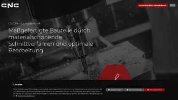 Website Screenshot: CNC Fertigungstechnik GmbH - CNC Fertigungstechnik Amstetten: Professionelles Wasserstrahlschneiden - Date: 2023-06-22 15:00:13