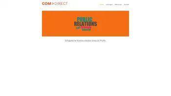 Website Screenshot: COM-DIRECT Public Relations - Pia Kain – Public Relations Consulting - Date: 2023-06-22 12:13:21