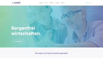 Website Screenshot: COMIT Gruppe - Die exacta & Hypo Versicherungsmakler fusionieren zu einer neuen Marke - Date: 2023-06-22 12:13:21