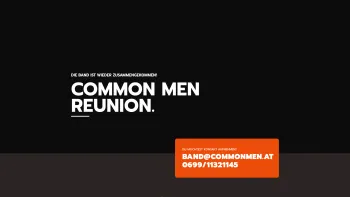 Website Screenshot: common men rock soul reggae funk eine vielseitige band aus tirol - Common Men. – Die Band ist wieder Zusammengekommen! - Date: 2023-06-22 12:13:21