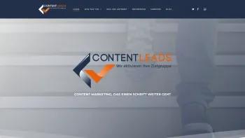 Website Screenshot: ContentLeads e.U. - ContentLeads - Wir aktivieren Ihre Zielgruppe | Online Content Marketing - Date: 2023-06-22 15:00:14