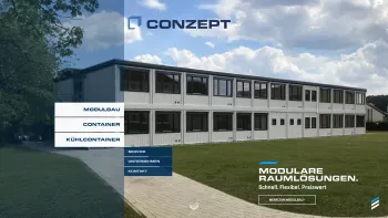 Website Screenshot: Conzept Containerhandel GmbH - CONZEPT - Modulbau | Container | Kühlcontainer - Date: 2023-06-15 16:02:34
