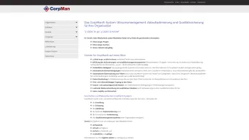 Website Screenshot: !mprove IT Systemlösungen GmbH - Das CorpMan®-System: Wissensmanagement, Ablaufoptimierung und Qualitätssicherung für Ihre Organisation - Date: 2023-06-15 16:02:34