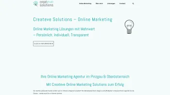 Website Screenshot: Createve Solutions e.U. - Ihre Online Marketing Agentur im Pinzgau | Createve Solutions - Date: 2023-06-26 10:26:13
