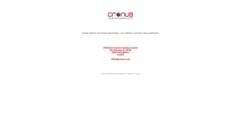 Website Screenshot: CRONUS Industrial Solutions GmbH - CRONUS Industrial Solutions - Date: 2023-06-22 15:00:15