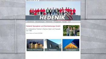 Website Screenshot: Hedenik - Spenglerei und Dachdeckungs GmbH - Startseite - Hedenik | Home | Dach Hedenik - Date: 2023-06-22 15:00:15