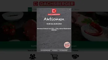 Website Screenshot: Dachsberger & Söhne Ges.m.b.H. - Schlacht- und Fleischzerlegebetrieb - Dachsberger - Date: 2023-06-22 15:00:15