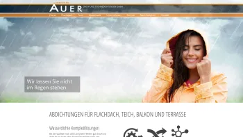 Website Screenshot: AUER Christoph, Dach-und Teichabdichtungen GmbH - Christoph Auer - Dach u. Teichabdichtungen - Date: 2023-06-14 10:37:07