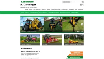 Website Screenshot: Danninger Kommunalmaschinen Vertriebs und Service GmbH - A.Danninger - Maschinen für den grünen Bereich - Date: 2023-06-22 15:10:47