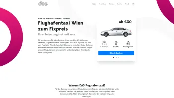 Website Screenshot: DAS Flughafentaxi Wien Airport Taxi Vienna - Flughafentaxi Wien ab 30€ Fixpreis | Flughafentransfer - Date: 2023-06-15 16:02:34