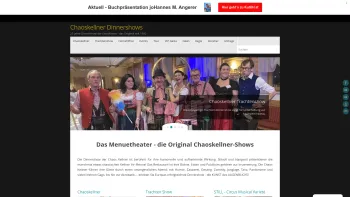 Website Screenshot: Das Menütheater die orig.Chaso Kellner Shows - Chaoskellner Dinnershows - 25 Jahre Dinnershow der Extraklasse - das Original seit 1992 - Date: 2023-06-22 15:11:10