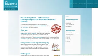 Website Screenshot: Das Räumungsteam - Entrümpelungsservice Peter Feichtinger in Oberösterreich und Salzburg - Date: 2023-06-15 16:02:34