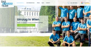 Website Screenshot: DasUmzugsteam - Umzug Wien | Profi Umzugsservice Wien 2023 | DasUmzugsteam - Date: 2023-06-26 10:26:13