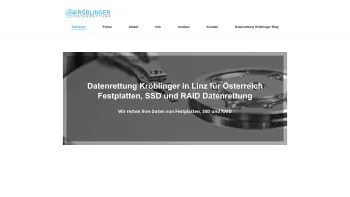 Website Screenshot: Datenrettung Kröblinger - Datenrettung Kröblinger in Linz für Österreich - Date: 2023-06-15 16:02:34