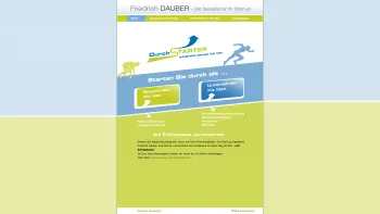 Website Screenshot: Dauber Friedrich, Unternehmensberatung und Wirtschaftscoaching - Friedrich Dauber - Der Spezialist für Ihr Start-up - Date: 2023-06-22 15:00:16