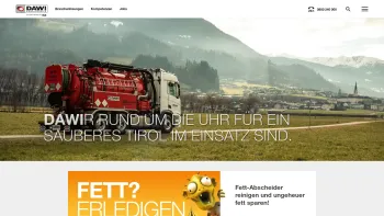 Website Screenshot: DAWI Kanalservice GmbH - DAWI Kanalservice: Ihr Experte für Kanalreinigung in Tirol - Date: 2023-06-15 16:02:34