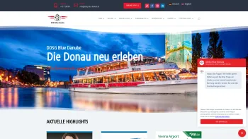 Website Screenshot: DDSG Blue Danube Schiffahrt GmbH - DDSG Blue Danube | Die Donau neu erleben - Date: 2023-06-22 15:00:16