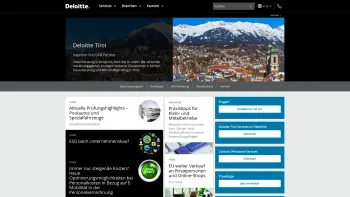 Website Screenshot: Deloitte Tirol Steuerberater Innsbruck Wirtschaftsprüfung Tirol - Deloitte Tirol | Ihr Steuerberater in Innsbruck, Imst & St. Anton - Date: 2023-06-14 16:34:26