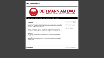 Website Screenshot: Der Mann am Bau - Willkommen | Der Mann am Bau - Date: 2023-06-22 15:00:16