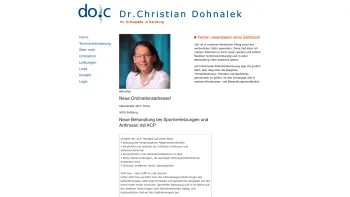 Website Screenshot: Facharztordination für Orthopädie und orthopädische Chirurgie Dr. Dohnalek / Zentrum für Knorpeltherapie und Stosswellentherapie - Aktuelles | Orthopäde in Salzburg | Dr. Christian Dohnalek - Date: 2023-06-22 15:00:16