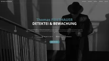 Website Screenshot: Detektei Wien Detektiv Personenschutz Observationen Feisthauer - Detektei Feisthauer - Detektiv und Bewachung aus Kärnten - Date: 2023-06-22 15:13:17