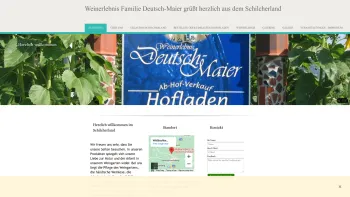 Website Screenshot: Deutsch-Maier Weinbau u Weinbau Deutsch - Weinerlebnis Familie Deutsch-Maier grüßt herzlich aus dem Schilcherland - Startseite - Date: 2023-06-15 16:02:34
