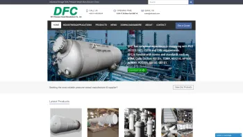 Website Screenshot: DFC Tank Pressure Vessel Manufacturer Co., Ltd - Industrial Storage Tank, Pressure Vessel Manufacturer China - DFC - Date: 2023-06-22 15:00:17
