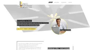 Website Screenshot: Die Logomacher Jürgen Kirchner - Grafiker Wien | Grafik-/Logo-/Drucksortendesign auch für kleine Budgets - Date: 2023-06-26 10:26:13