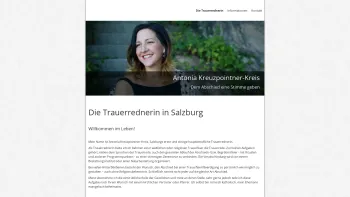 Website Screenshot: Die Trauerrednerin Antonia Kreuzpointner-Kreis - Die Trauerrednerin - Dem Abschied eine Stimme geben... - Date: 2023-06-26 10:26:13