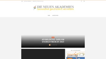 Website Screenshot: Die neuen Akademien DNA Österreichische Gesellschaft zur Förderung und Qualitätsstandardisierung in der ganzheitlichen Gesundheits - DNA - Date: 2023-06-14 10:39:26