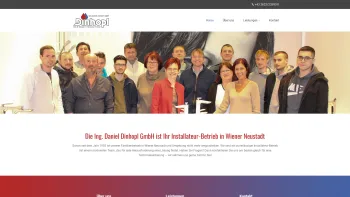 Website Screenshot: Dinhopl - Ihr Installateur | Ing. Daniel Dinhopl GmbH in Wiener Neustadt - Date: 2023-06-22 15:10:51