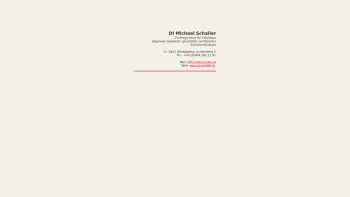 Website Screenshot: Dipl. Ing. Michael Schaller - | Zivilingenieur fuer Hochbau | DI SCHALLER | - Date: 2023-06-22 15:11:10