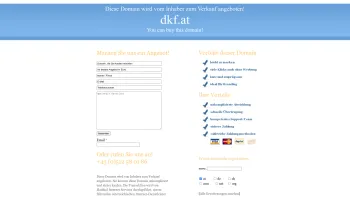 Website Screenshot: DKF Kärntner Finanzberatung - Die Domain dkf.at können Sie kaufen! - Date: 2023-06-22 15:11:10