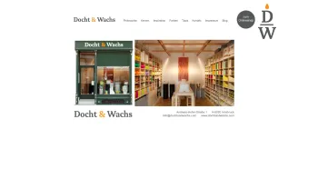 Website Screenshot: Kerzengeschäft Docht & Wachs - Docht&Wachs - home - Date: 2023-06-14 10:37:10