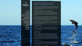 Website Screenshot: ILS Delphin Sprachservice - DELPHIN - Sprachschule & Übersetzungsbüro in Wien - Date: 2023-06-15 16:02:34