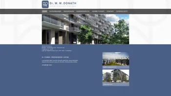 Website Screenshot: ***Dr. Wolfgang Walter Donath*** Immobilienverwaltung GmbH - Donath: Home - Date: 2023-06-14 10:38:24