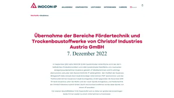 Website Screenshot: Doubrava Ges.m.b.H. & Co. KG - Doubrava – INOCON Industrial Plants - Date: 2023-06-22 12:14:21